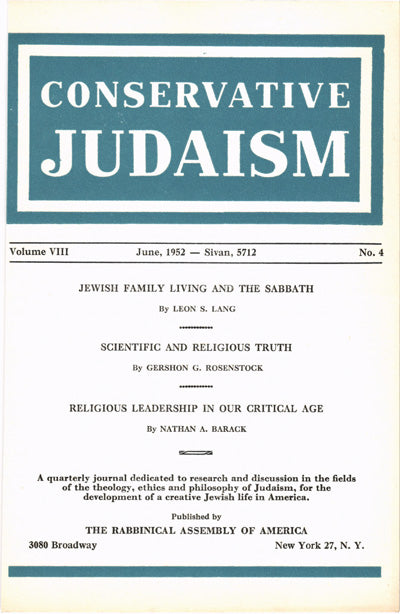 Jewish Family Living and the Sabbath