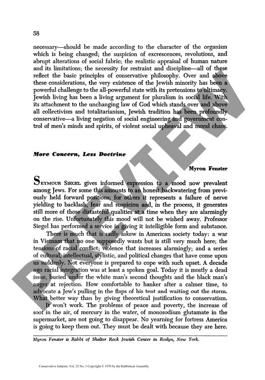 What Direction Jewish Social Ethics More