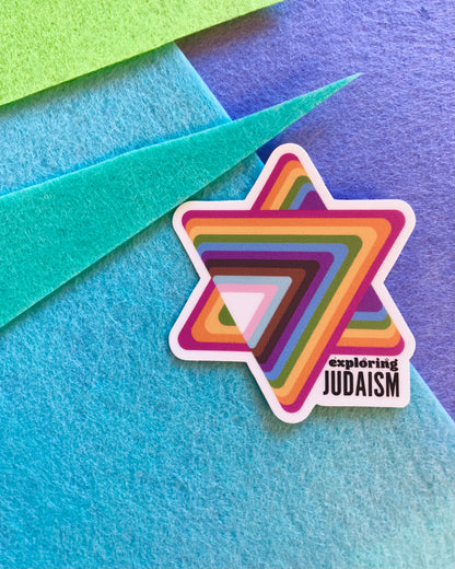 Pride Sticker by Exploring Judaism