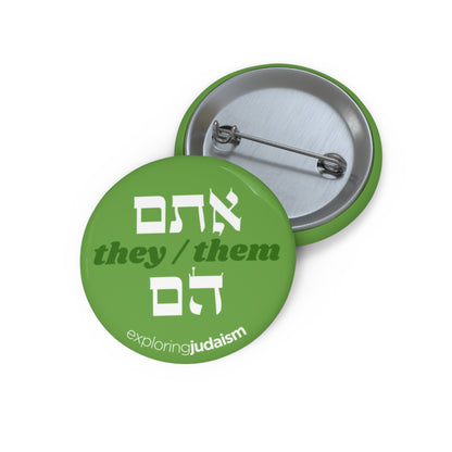 Hebrew Pronoun Pin Buttons by Exploring Judaism